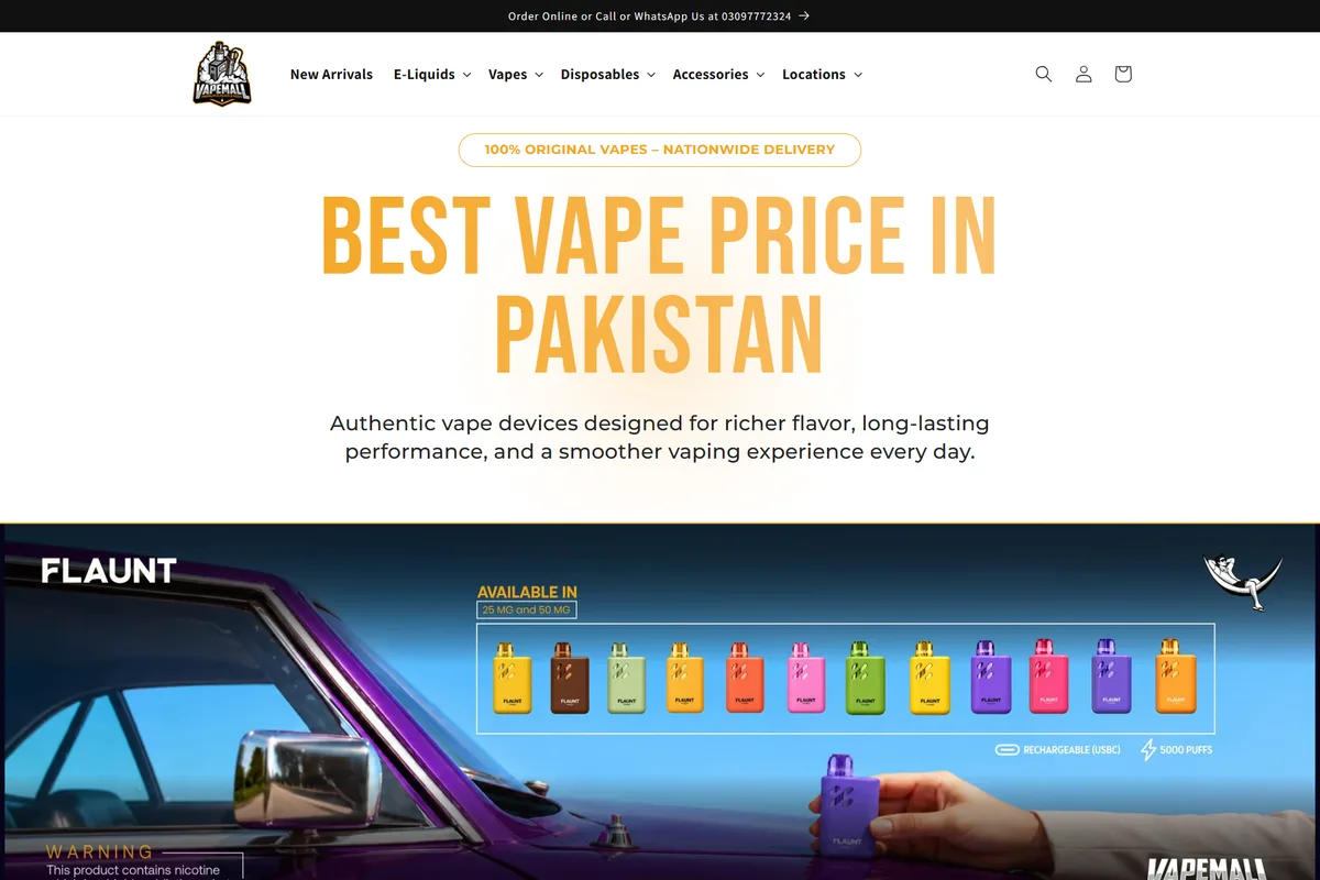 VapeMall — eCommerce Store