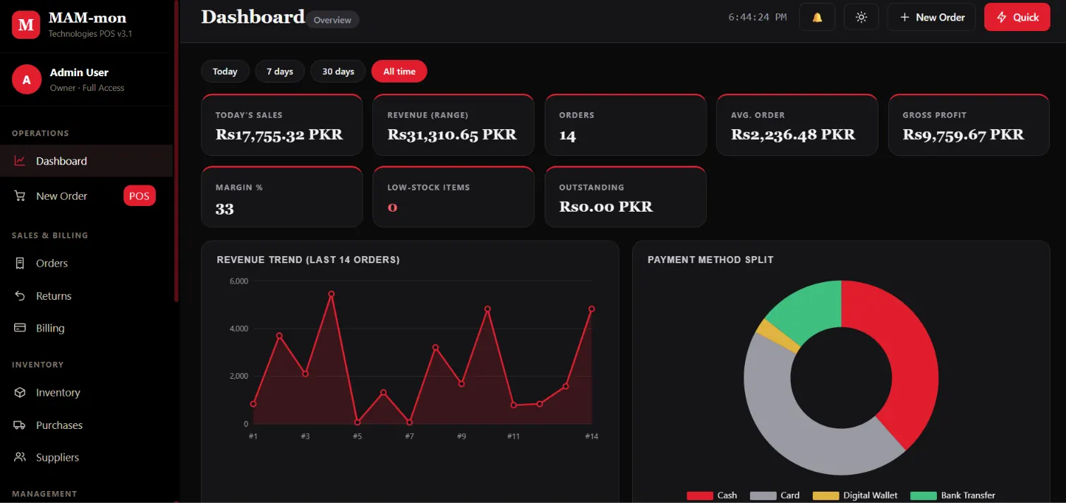 POS System by MAM-mon Technologies