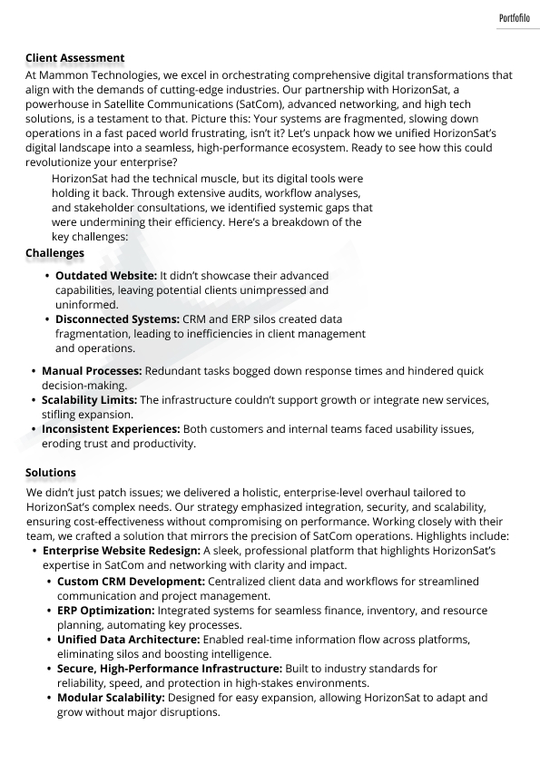 HorizonSat (Content)