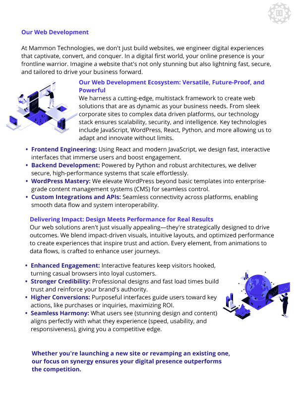 Our Services (WEB DEV)